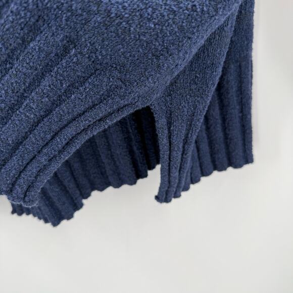 PERUVIAN CONNECTION Turtleneck Sweater SZ Large Navy Blue Pima Cotton Blend Peru - Picture 8 of 11